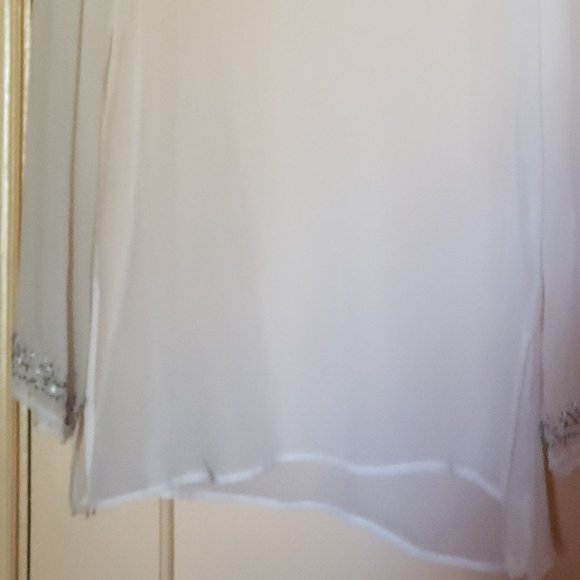 Carole Little Sheer Silk Top ** - Picture 5 of 5